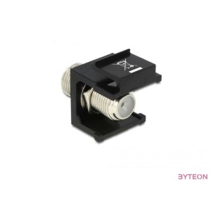 DeLock Keystone module F female  F female Black
