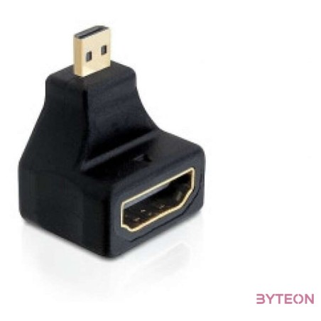 DeLock Adapter High Speed HDMI with Ethernet - micro D male  A female angled