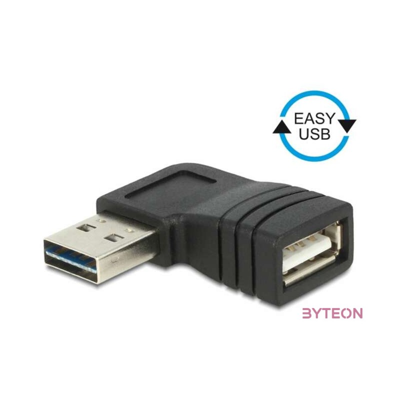 DeLock Adapter EASY-USB 2.0-A male  USB 2.0-A female angled left , right