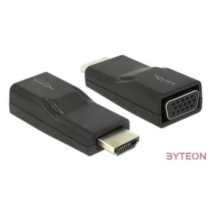 DeLock Adapter HDMI male  VGA female Black