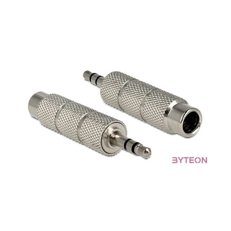 DeLock Adapter Stereo 3.5 mm plug  6.35mm jack 3 pin