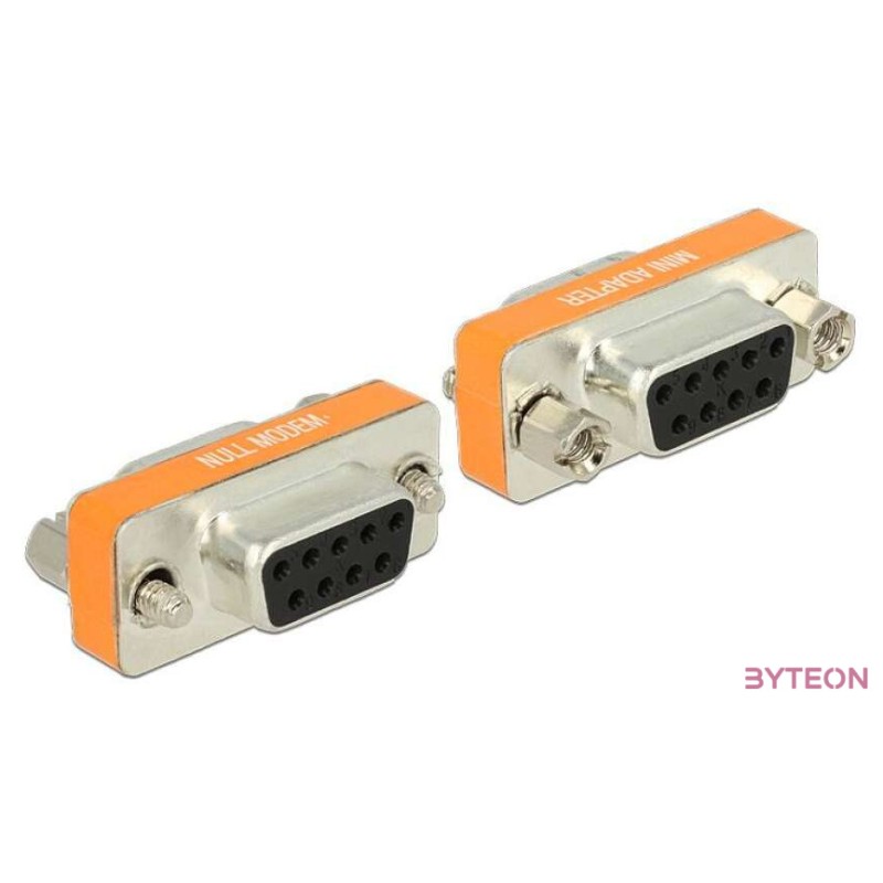 DeLock Null Modem Sub-D 9 pin female  female Gender Changer Adapter