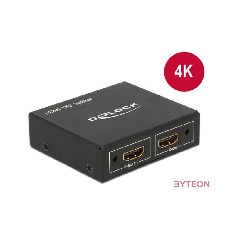 DeLock HDMI Splitter 1x HDMI in  2x HDMI out 4K