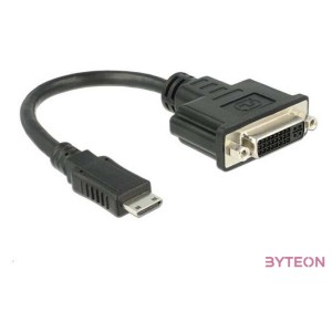 DeLock Adapter HDMI Mini-C male  DVI 24+5 female 20cm