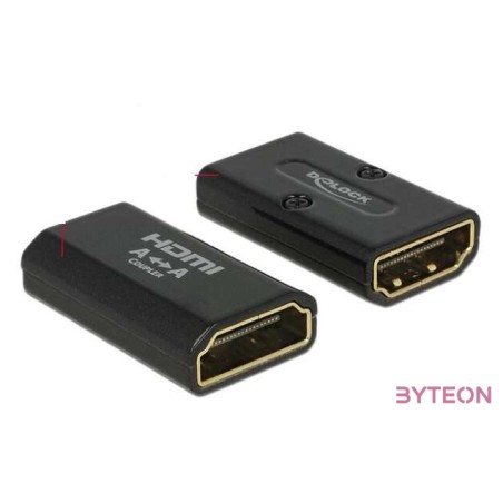 DeLock Adapter High Speed HDMI with Ethernet – HDMI-A female  HDMI-A female 4K Gender Changer Black