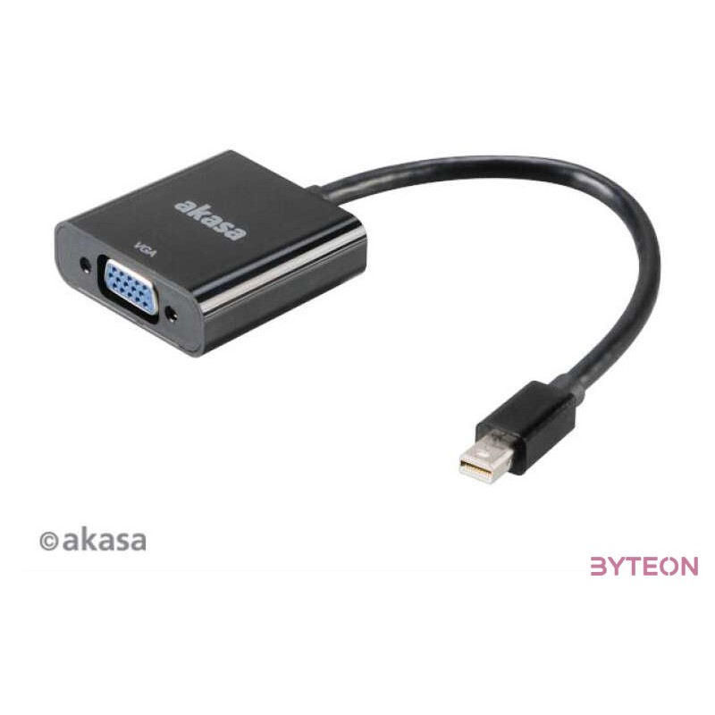 Akasa miniDisplayPort to VGA converter Black