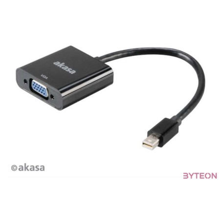 Akasa miniDisplayPort to VGA converter Black
