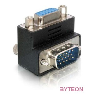 DeLock Adapter VGA male,female 90° angled
