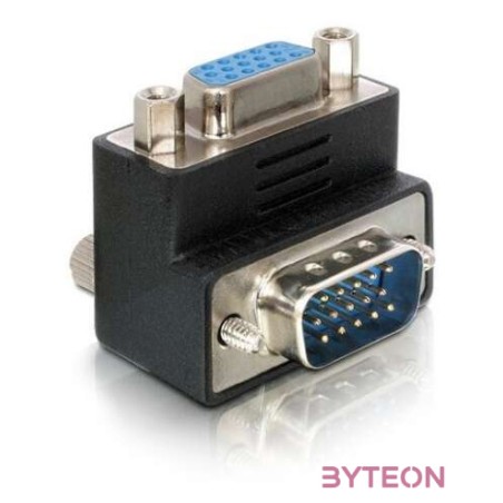 DeLock Adapter VGA male,female 90° angled
