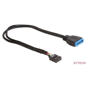 DeLock Cable USB 2.0 pin header female  USB 3.0 pin header male 30cm