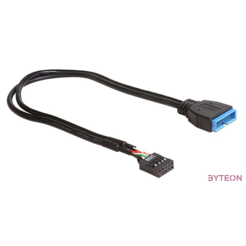 DeLock Cable USB 2.0 pin header female  USB 3.0 pin header male 30cm