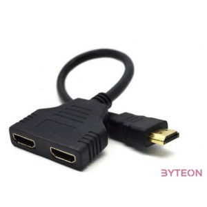 Gembird HDMI Dual port Passive Cable adapter Black