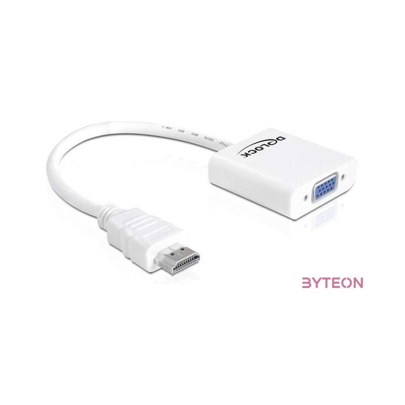 DeLock Adapter HDMI-A male  VGA female White