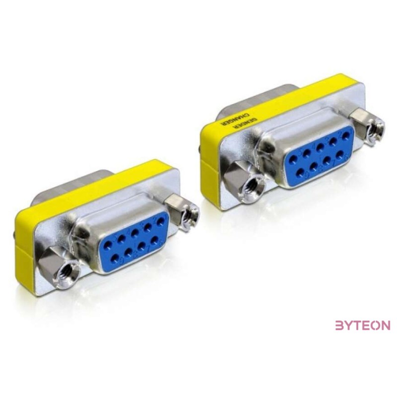 DeLock Adapter Gender Changer Sub-D9 female , female