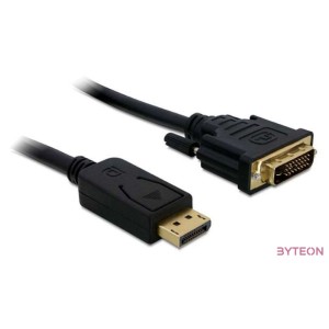 DeLock Cable Displayport 1.3 male  DVI 24+3 male passive 3m Black