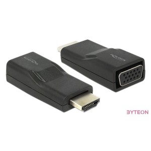 DeLock Adapter HDMI male  VGA female Black
