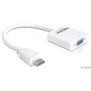 DeLock Adapter HDMI-A male  VGA female White