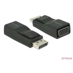 DeLock Adapter Displayport 1.2 male  VGA female Black