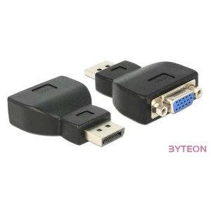 DeLock Adapter Displayport 1.1 male  VGA female Black