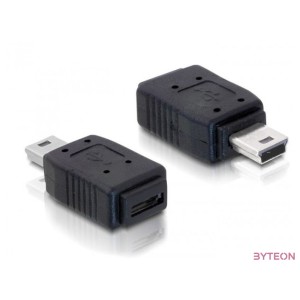 DeLock Adapter USB mini male  USB micro-A+B female