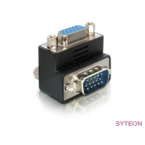 DeLock Adapter VGA male,female 90° angled