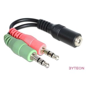 DeLock Adapter Stereo jack female 3.5 mm  2 x Stereo jack male 3.5 mm