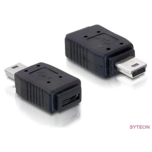 DeLock Adapter USB mini male  USB micro-A+B female