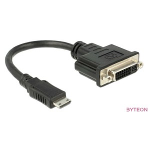 DeLock Adapter HDMI Mini-C male  DVI 24+5 female 20cm