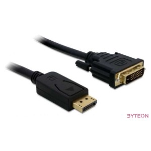 DeLock Cable Displayport 1.3 male  DVI 24+3 male passive 3m Black