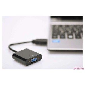 Digitus DA-70461 HDMI to VGA converter adapter Typ A - VGA (D-Sub) connector 3,5mm audio jack Black