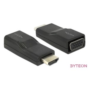 DeLock Adapter HDMI male  VGA female Black
