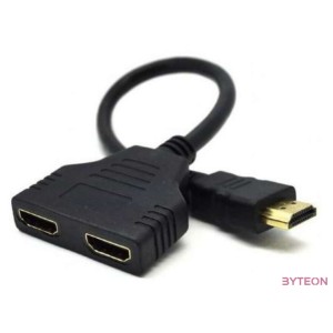 Gembird HDMI Dual port Passive Cable adapter Black