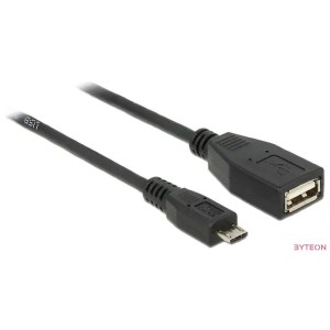 DeLock Cable USB micro-B male  USB 2.0-A female OTG 50cm