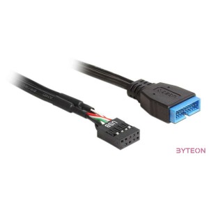 DeLock Cable USB 2.0 pin header female  USB 3.0 pin header male 30cm