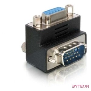 DeLock Adapter VGA male,female 90° angled