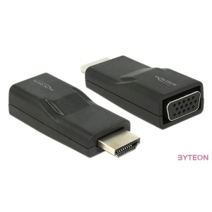 DeLock Adapter HDMI male  VGA female Black