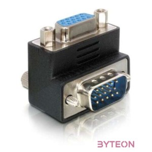 DeLock Adapter VGA male,female 90° angled