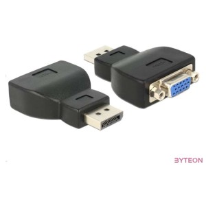 DeLock Adapter Displayport 1.1 male  VGA female Black