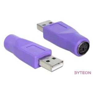 DeLock Adapter USB Typ-A male  PS,2 female