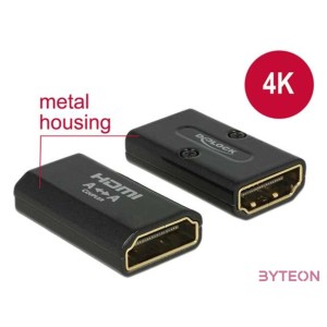 DeLock Adapter High Speed HDMI with Ethernet – HDMI-A female  HDMI-A female 4K Gender Changer Black