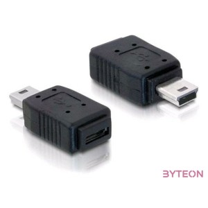 DeLock Adapter USB mini male  USB micro-A+B female