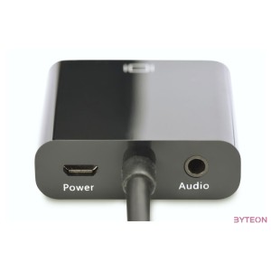 Digitus DA-70461 HDMI to VGA converter adapter Typ A - VGA (D-Sub) connector 3,5mm audio jack Black