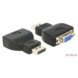 DeLock Adapter Displayport 1.1 male  VGA female Black