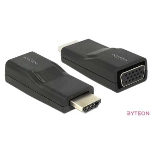 DeLock Adapter HDMI male  VGA female Black