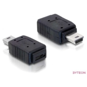 DeLock Adapter USB mini male  USB micro-A+B female