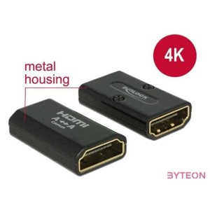DeLock Adapter High Speed HDMI with Ethernet – HDMI-A female  HDMI-A female 4K Gender Changer Black
