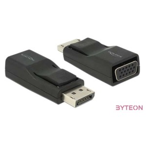 DeLock Adapter Displayport 1.2 male  VGA female Black