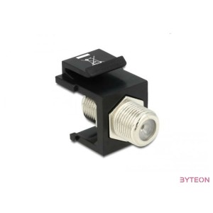 DeLock Keystone module F female  F female Black