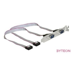 DeLock Slotbracket  2x serial Pin layout: 1:1