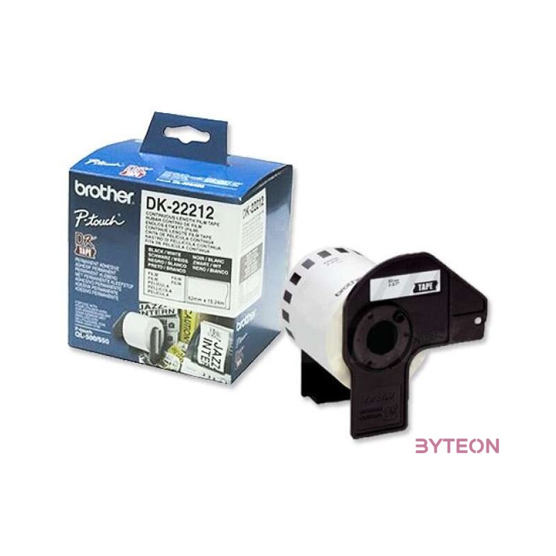 Brother DK-22212 folytonos szalagcímke 62mm x 15,24m öntapadós White